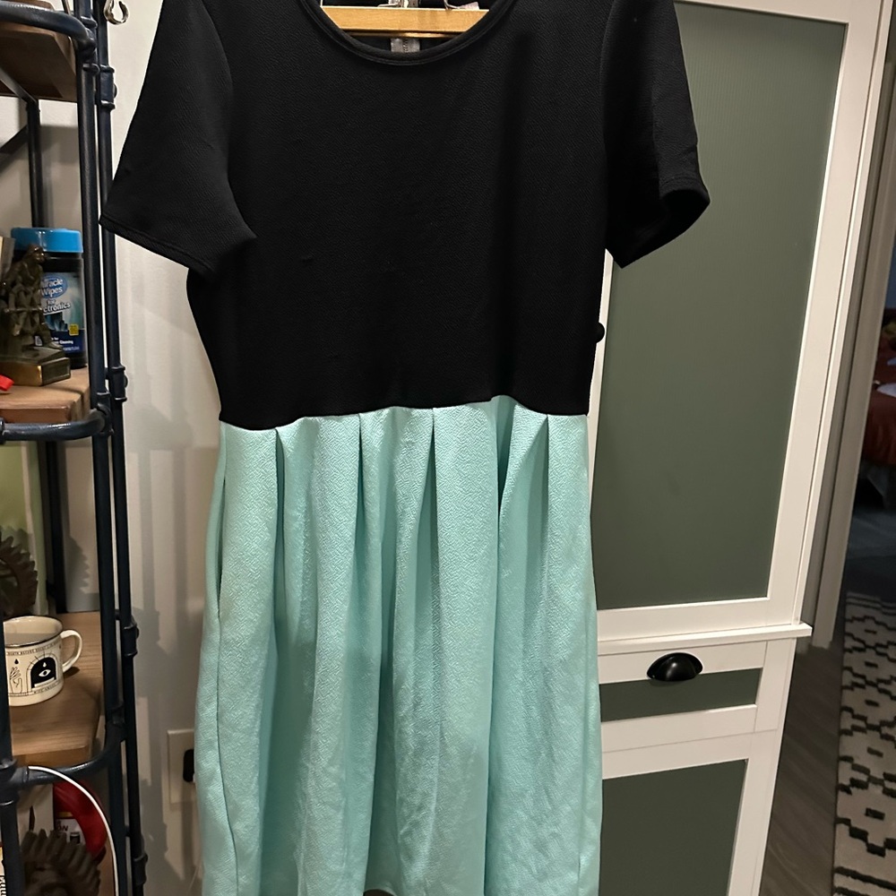 Stylish Black and Mint Dress